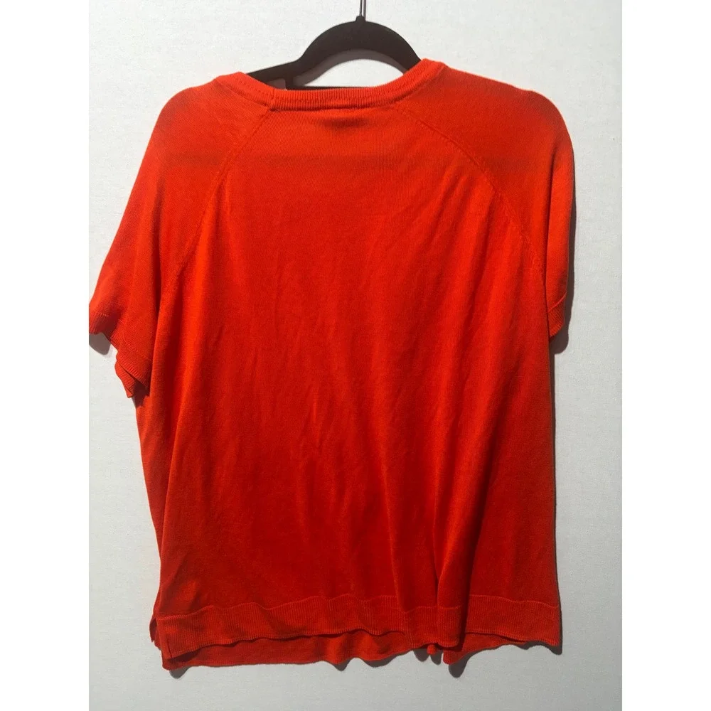 Torrid Orange Short Sleeve‎ Raglan Knit Sweater Top Women's Size 2